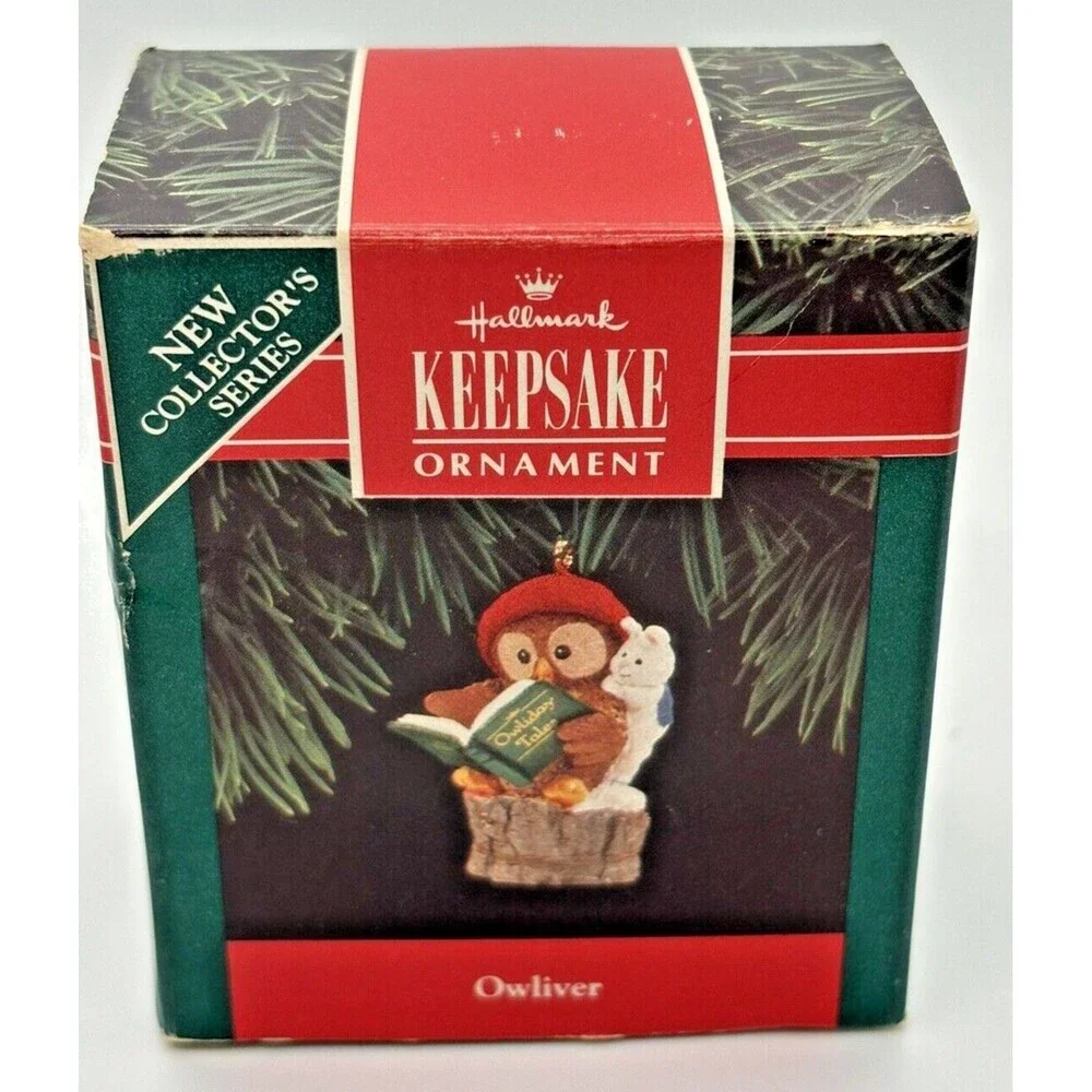 Hallmark Keepsake Ornament -  Owliver New Collector's Series 1992 - in Box